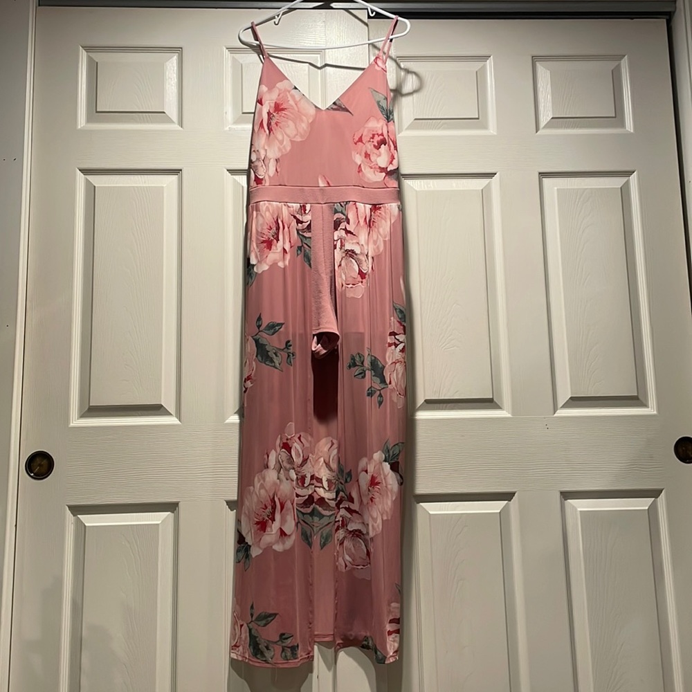 Flower dress with shorts underneath